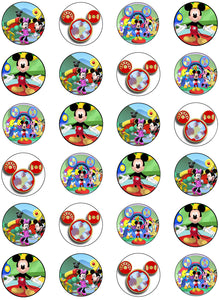 Mickey Mouse and Friends 24 Count Edible Cupcake Topper Images ABPID03930