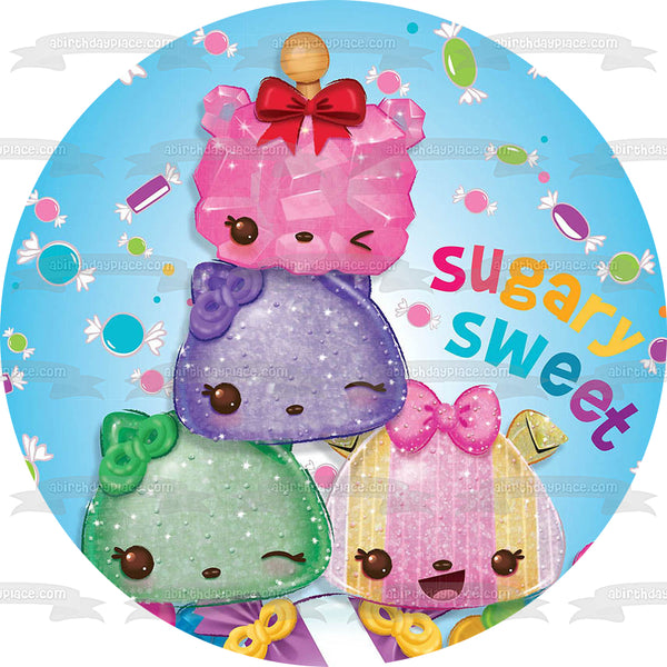 Num Noms Sugary Sweet Assorted Characters and Candy Edible Cake Topper Image ABPID03937