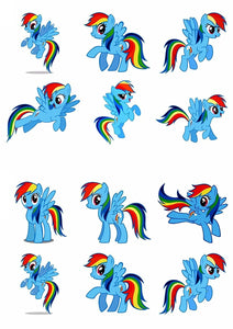 My Little Pony Equestria Girls Friendship Is Magic Rainbow Rocks Edible Cupcake Topper Images ABPID03978
