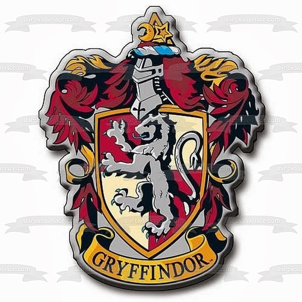 Harry Potter House Gryffindor Crest Edible Cake Topper Image ABPID04056