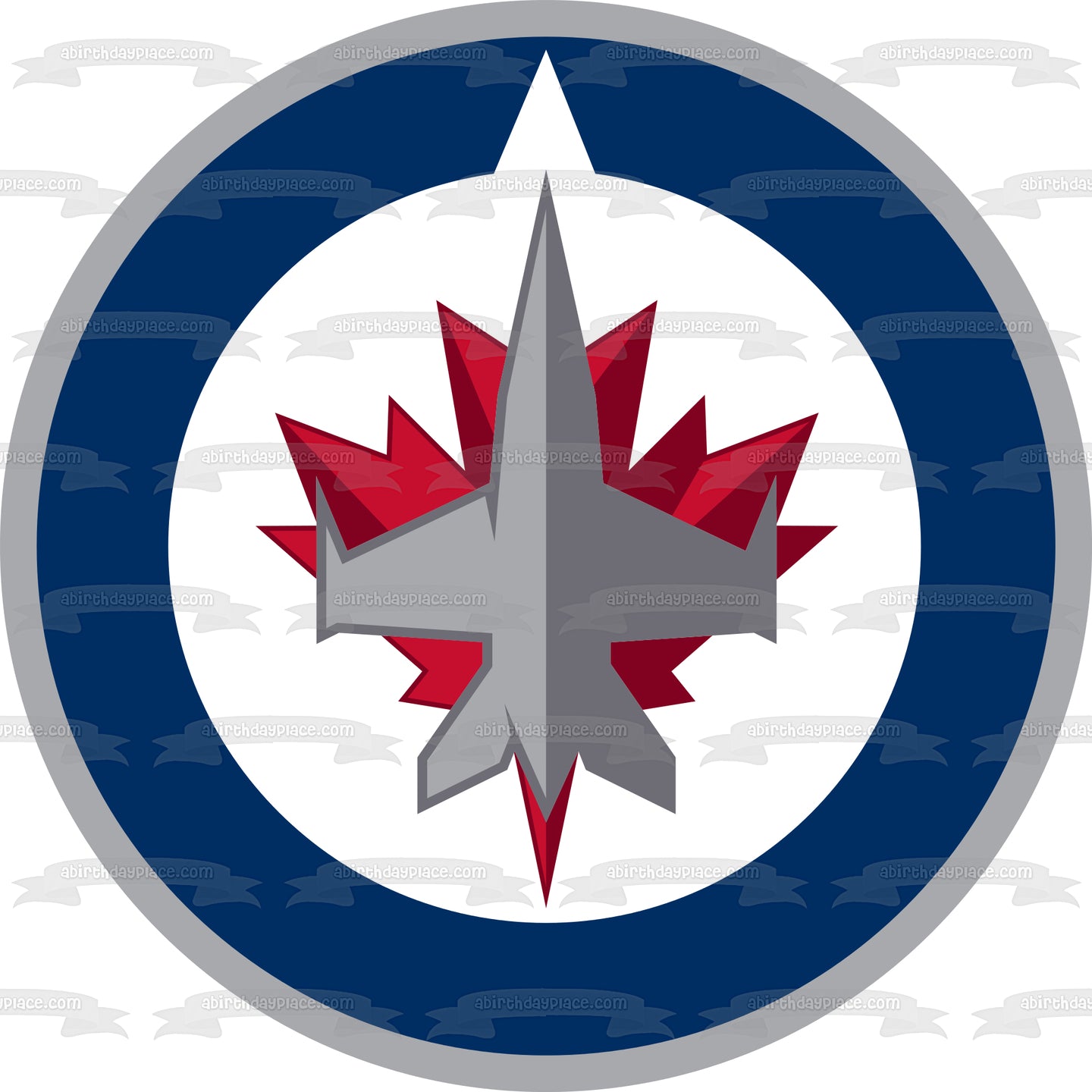 Winnipeg Jets Professional Ice Hockey Team Logo Edible Cake Topper Image ABPID04065