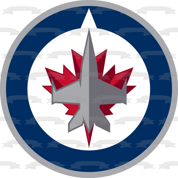 Winnipeg Jets Professional Ice Hockey Team Logo Edible Cake Topper Image ABPID04065
