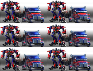 Transformers Optimus Prime Autobots Convoy Orion Pax Edible Cake Topper Image Strips ABPID04088