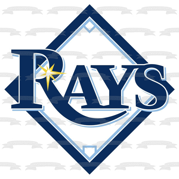 The Tampa Bay Rays American Professional Baseball Team Logo St. Petersburg Florida Edible Cake Topper Image ABPID04147