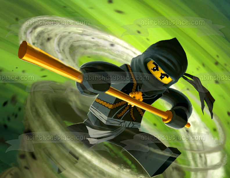 Figura decorativa comestible para tarta LEGO Ninjago Cole Black Ninja ABPID04217