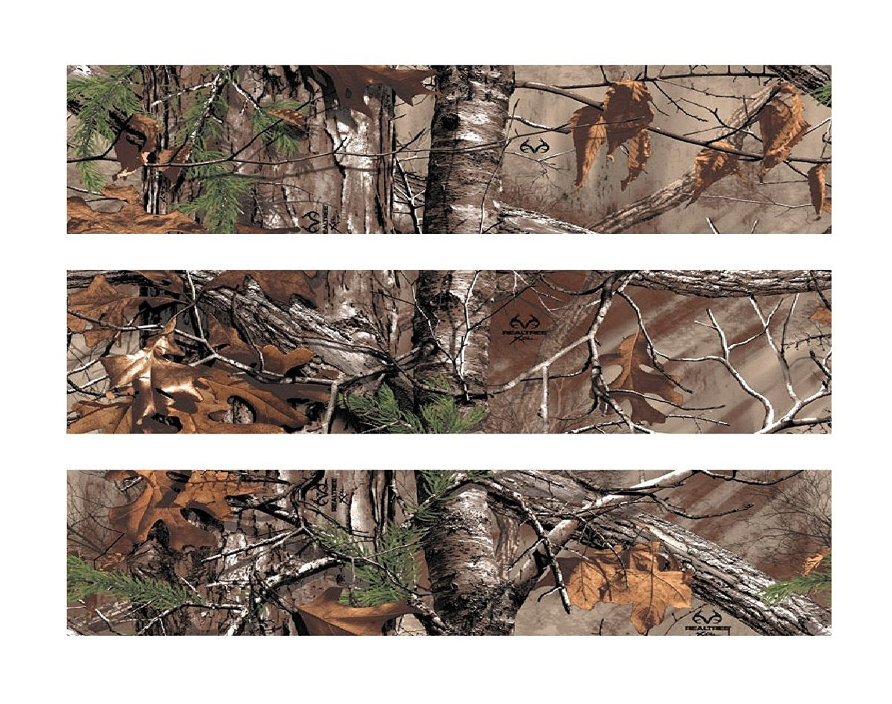 Realtree Xtra® Camo Warm Natural Colors Fall Winter Early Spring Edible Cake Topper Image Strips ABPID04262