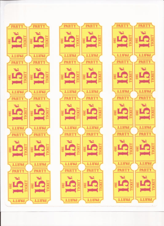 Carnival Strips Party One Ticket Edible Cake Topper Image Strips ABPID04323