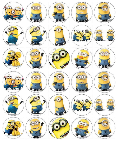 Despicable Me Minions Banana Party Noise Maker Edible Cupcake Topper Images ABPID04584