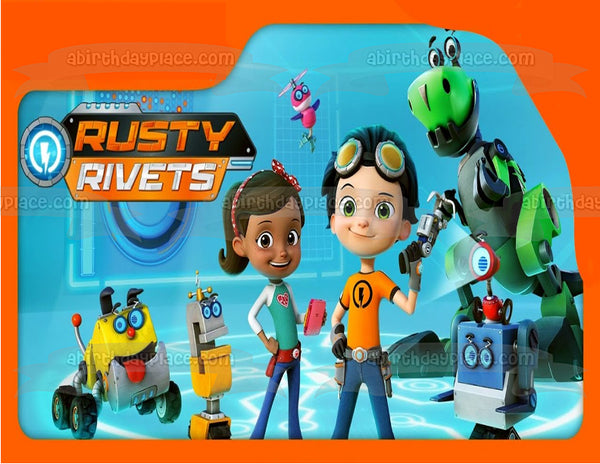 Rusty Rivets Ruby Ramirez Botasaur Snd Whirly Edible Cake Topper Image ABPID04642