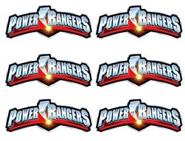 Power Rangers Logos Edible Cake Topper Image Strips ABPID04652