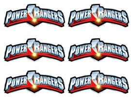 Power Rangers Logos Edible Cake Topper Image Strips ABPID04652