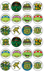 Teenage Mutant Ninja Turtles Tmnt Leonardo Donatello Raphael Michelangelo #2 Edible Cupcake Topper Images ABPID04695