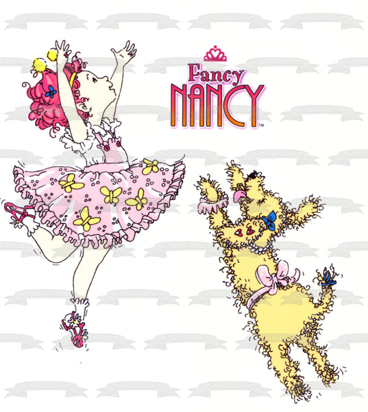 Fancy Nancy Clancy Frenchy 2005 Children's Picture Book Jane O'Connor Robin Preiss Glasser Edible Cake Topper Image ABPID04783