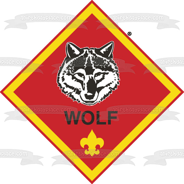 Boy Scouts of America Cub Scout Wolf Edible Cake Topper Image ABPID04803