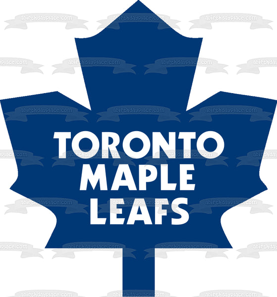 Toronto Maple Leafs Logo Professional Ice Hockey Team Toronto Ontario Edible Cake Topper Image ABPID04871