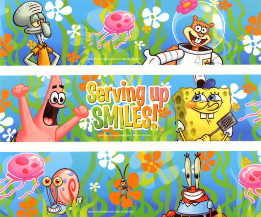 SpongeBob SquarePants Sponge Bob Square Pants Serving Up Smiles Edible Cake Topper Image Strips ABPID04906