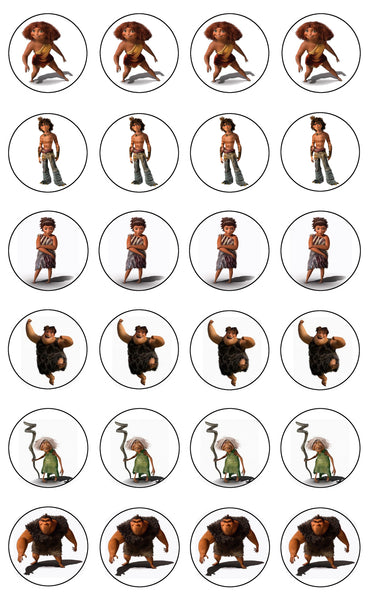 Disney Croods Eep Guy Grug Edible Cupcake Topper Images ABPID05218
