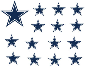 Dallas Cowboys Logo Stars NFL Edible Cupcake Topper Images ABPID05580