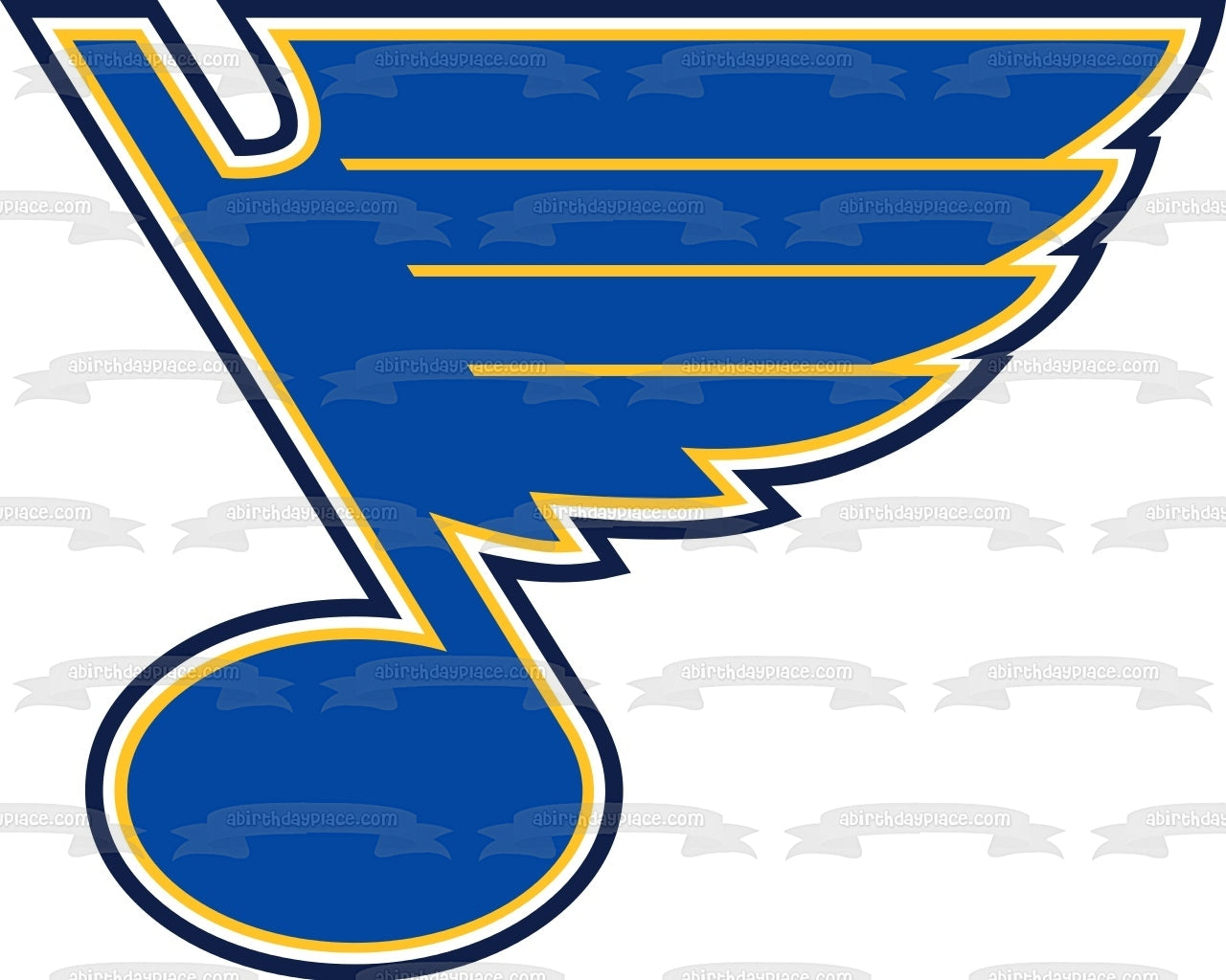 St. Louis Blues Logo NHL Edible Cake Topper Image ABPID05582