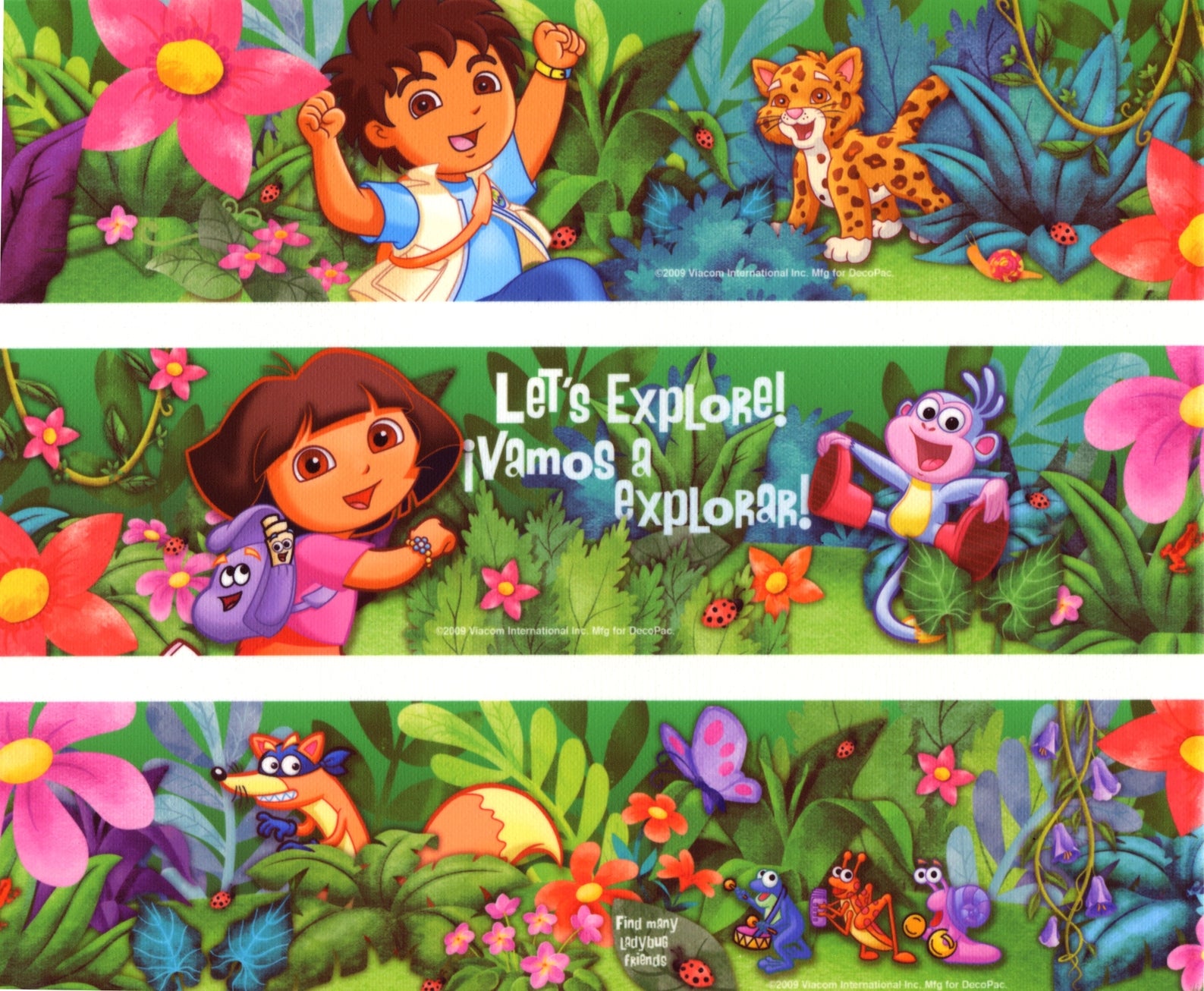 Dora the Explorer Go Diego Go Edible Cake Topper Image Strips ABPID05617