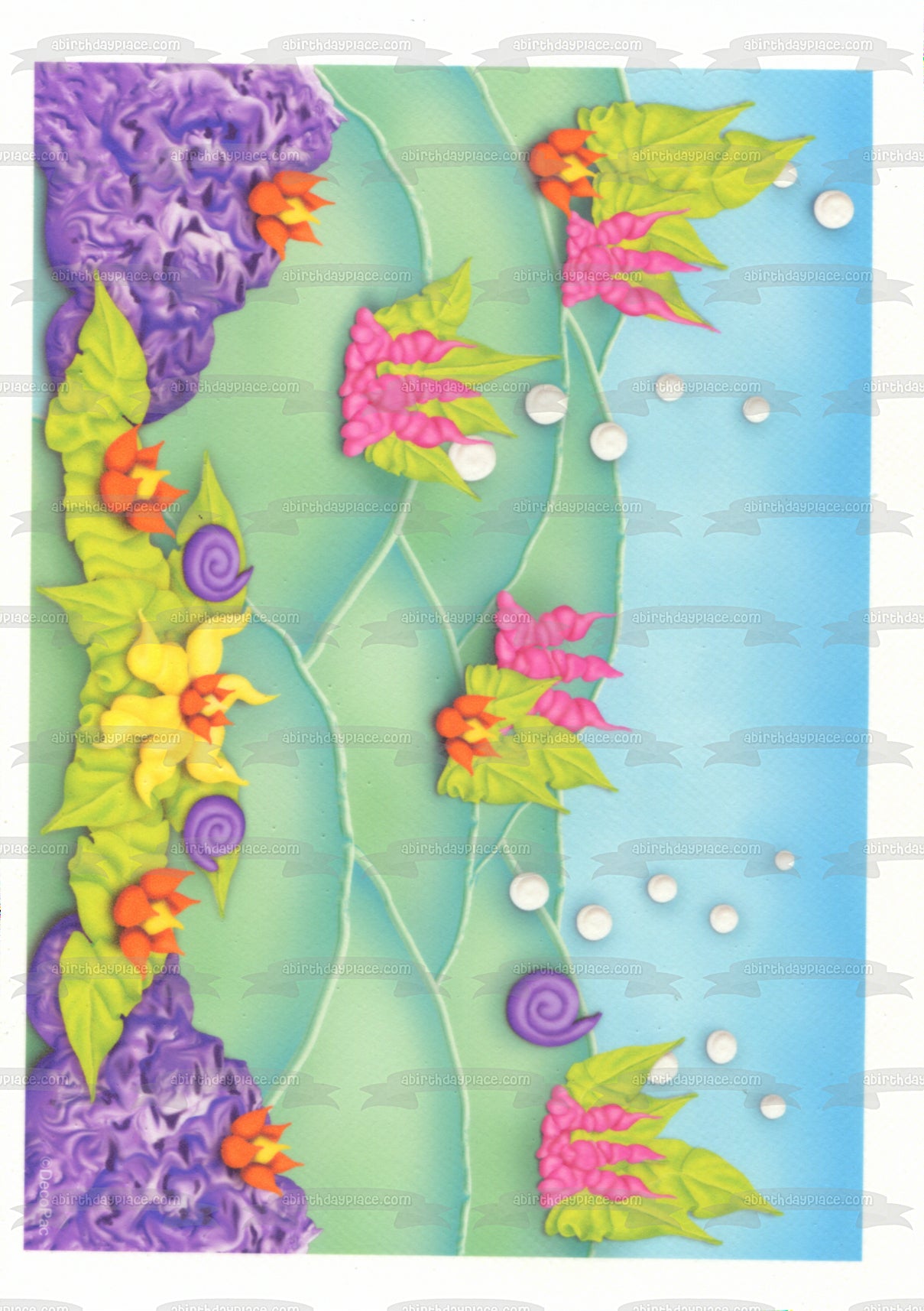 The Little Mermaid Background Edible Cake Topper Image ABPID05685