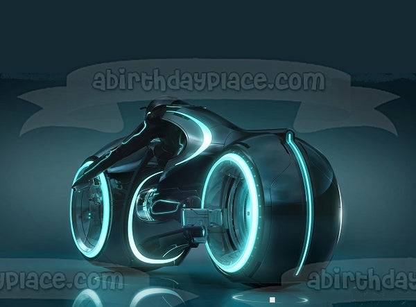 Tron Lightcycle Power Run Ride Edible Cake Topper Image ABPID05743