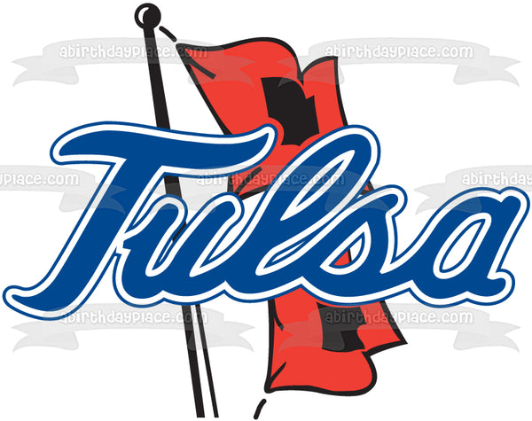 Tulsa Golden Hurricane Logo Basketball Edible Cake Topper Image ABPID05917