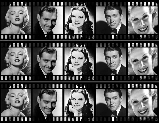 Movie Stars Marilyn Monroe Judy Garland Clark Gable Edible Cake Topper Image Strips ABPID05942