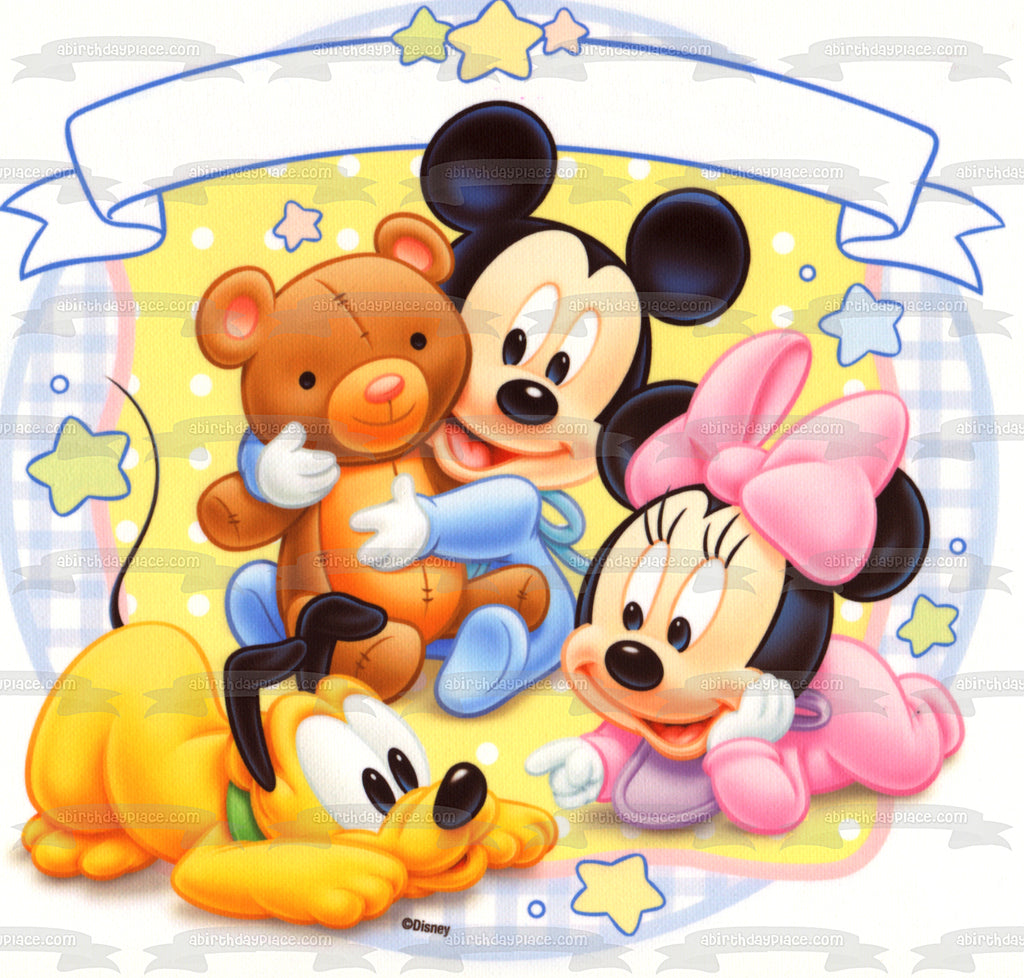 mickey mouse and minnie mouse baby drawings