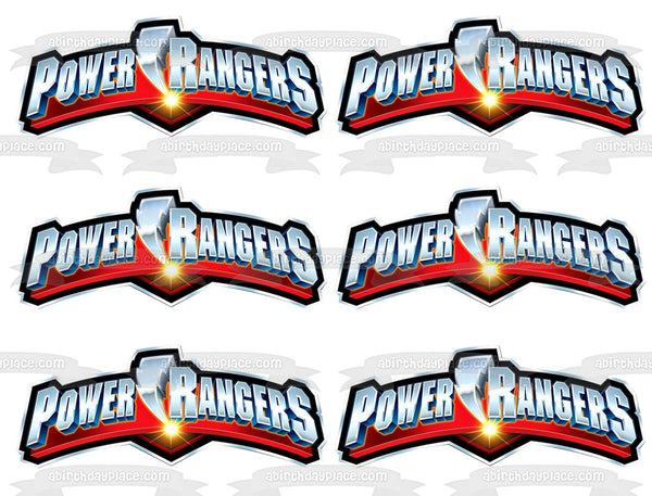 Power Rangers Logo Edible Cake Topper Image or Strips ABPID06184