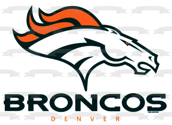 Denver Broncos 2018 Logo NFL Edible Cake Topper Image ABPID06282