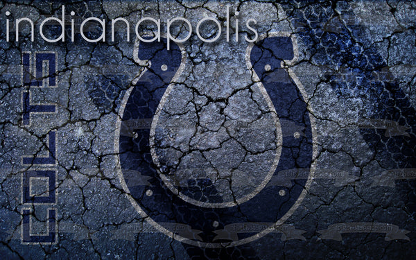 Indianapolis Colts Logo NFL Edible Cake Topper Image ABPID06354