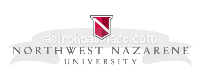 Northwest Nazarene University Logo Christian College Edible Cake Topper Image ABPID06402