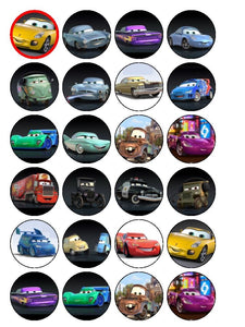 Cars 2 Lightening McQueen Sally Carrera Mater Holly Shiftwell Edible Cupcake Topper Images ABPID06657