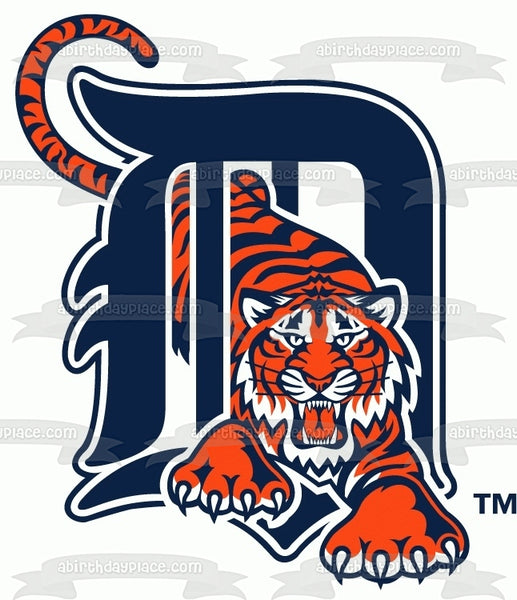 Detroit Tigers Logo 1994-2005 Edible Cake Topper Image ABPID06745