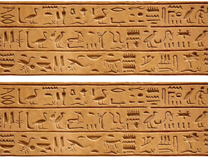 The Ancient Egypt Hieroglyphics Pattern Edible Cake Topper Image Strips ABPID06750