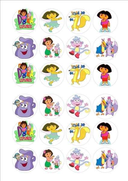 Dora the Explorer Boots Swiper Backpack Baby Blue Bird Edible Cupcake Topper Images ABPID07037