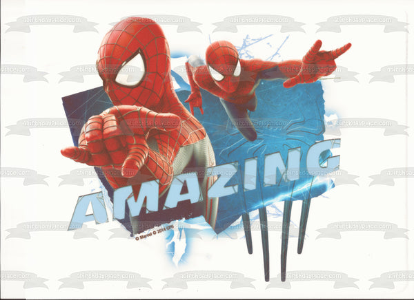 Amazing Spider-Man Edible Cake Topper Image ABPID07039