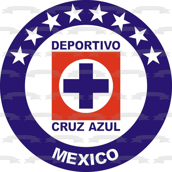 Deportivo Cruz Azul Mexico Logo Soccer Club Mexican Football Club Edible Cake Topper Image ABPID07186