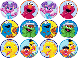 Sesame Street Elmo Bert Oscar the Grouch Cookie Monster Ernie Abby Cadabby Edible Cupcake Topper Images ABPID07239