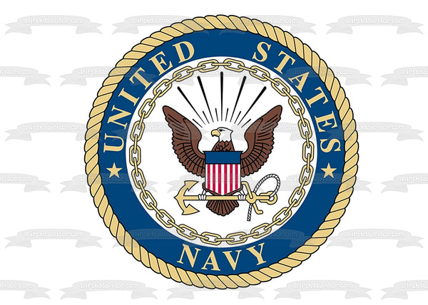 United States Navy Seal Logo Edible Cake Topper Image ABPID07259