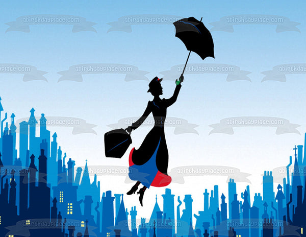 Mary Poppins Musical Julie Andrews Edible Cake Topper Image ABPID07305