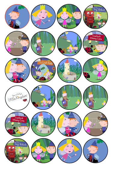 Ben and Holly King Thistle Gaston Toy Robot Edible Cupcake Topper Images ABPID07316
