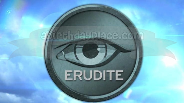 Divergent Erudite the Intelligent with a Sky Background Edible Cake Topper Image ABPID07585