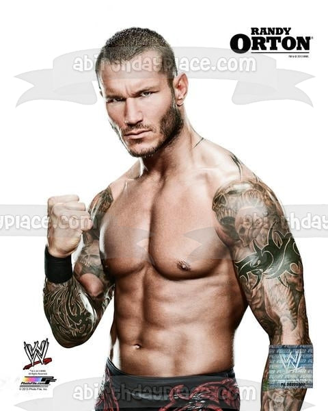 WWE World Wrestling Entertainment Randy Orton Edible Cake Topper Image ABPID07765