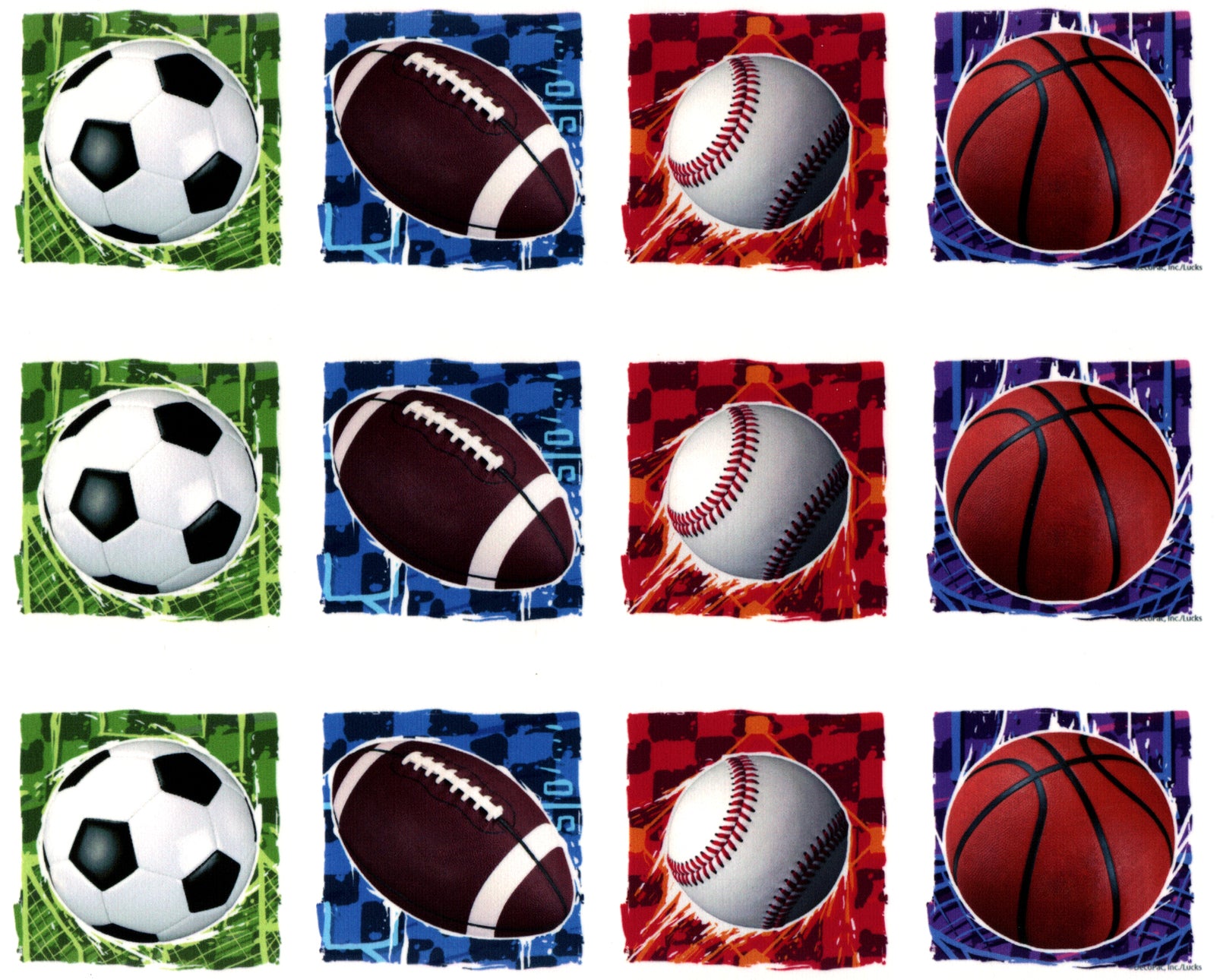 Sports Soccer Football Baseball Basketball Edible Cake Topper Image Strips ABPID07907