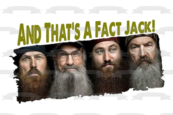 Duck Dynasty Robertson Family and That's a Fact Jack Jep Phil John and Jase Edible Cake Topper Image ABPID08094