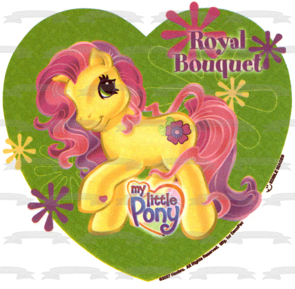 My Little Pony Royal Bouquet Flowers Edible Cake Topper Image ABPID08113