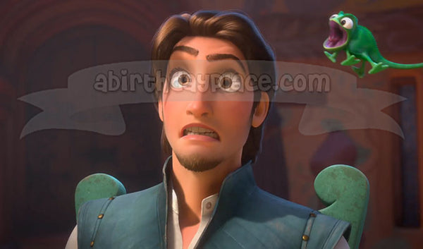 Tangled Flynn Rider and Pascal Edible Cake Topper Image ABPID08224