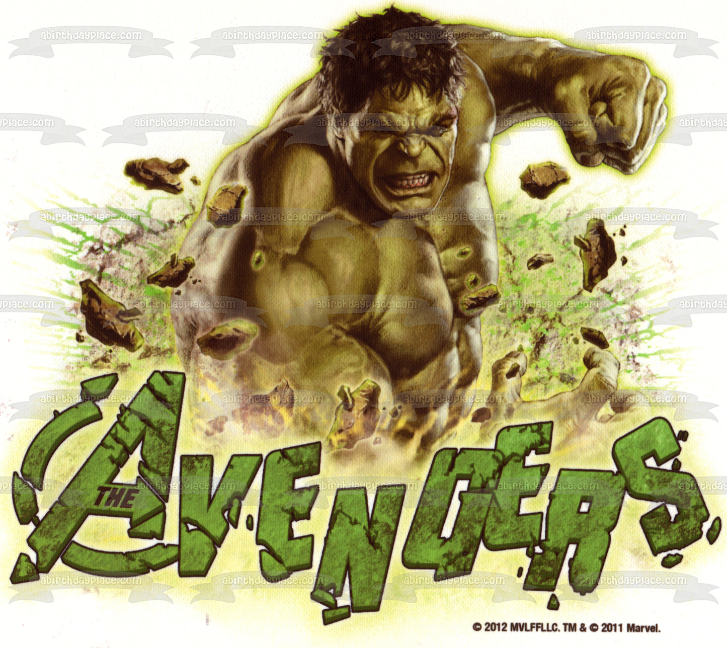 The Avengers the Incredible Hulk Edible Cake Topper Image ABPID08238
